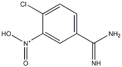 N-(5-carbamimidoyl-2-chlorophenyl)-N-oxohydroxylammonium 化学構造式