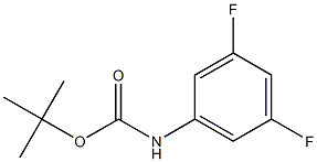 tert-butyl 3,5-difluorophenylcarbamate Struktur