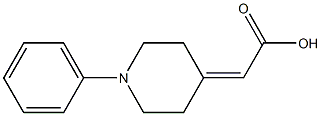 2-(1-phenylpiperidin-4-ylidene)acetic acid Structure