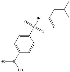 4-[(3-Methylbutanoyl)sulphamoyl]benzeneboronic acid Struktur
