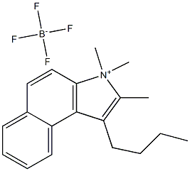 1-BUTYL-2,3,3-TRIMETHYLBENZ[E]INDOLIUM TETRAFLUOROBORATE Struktur