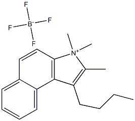 1-BUTYL-2,3,3-TRIMETHYLBENZ[E]INDOLIUM TETRAFLUOROBORATE 结构式