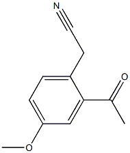 2-Acetyl-4-methoxyphenylacetonitrile 结构式