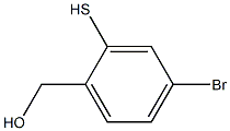 4-Bromo-2-mercaptobenzyl alcohol,,结构式