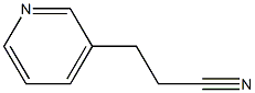 3-(2-cyanoethyl)pyridine 化学構造式