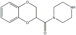 (1,4-BENZODIOXAN-2-YL-CARBONYL)PIPERAZINE Struktur