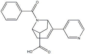 8-Benzoyl-2-(Pyridin-3-Yl)-8-Azabicyclo[3.2.1]Oct-2-Ene-6-Carboxylic Acid Structure