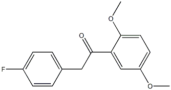 1-(2,5-dimethoxyphenyl)-2-(4-fluorophenyl)ethanone Structure