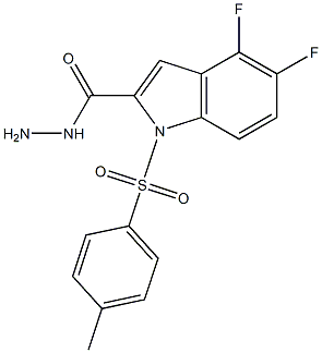 4,5-difluoro-1-tosyl-1H-indole-2-carbohydrazide|