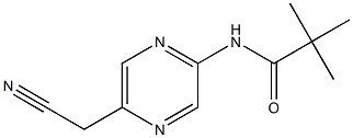 N-(5-(cyanomethyl)pyrazin-2-yl)pivalamide Structure