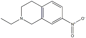 2-Ethyl-7-nitro-1,2,3,4-tetrahydroisoquinoline 结构式