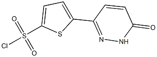 5-(6-Oxo-1,6-dihydropyridazin-3-yl)thiophene-2-sulfonyl chloride 化学構造式