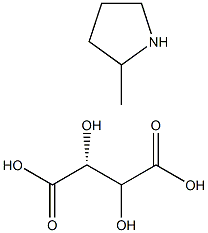 (R)-2-Methyl-pyrrolidine L-tartrate 化学構造式