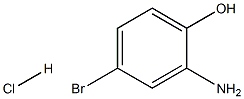 2-氨基-4-溴苯酚盐酸盐 结构式