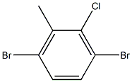 2-Chloro-3,6-dibromotoluene 化学構造式