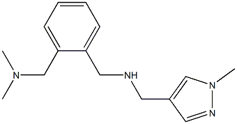 ({2-[(dimethylamino)methyl]phenyl}methyl)[(1-methyl-1H-pyrazol-4-yl)methyl]amine|