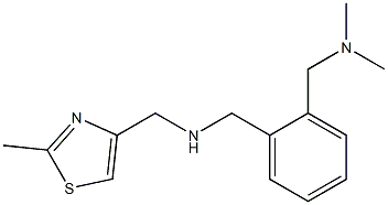 ({2-[(dimethylamino)methyl]phenyl}methyl)[(2-methyl-1,3-thiazol-4-yl)methyl]amine