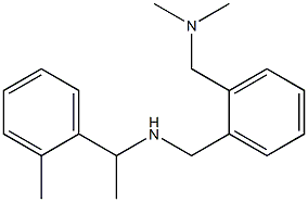 ({2-[(dimethylamino)methyl]phenyl}methyl)[1-(2-methylphenyl)ethyl]amine,,结构式