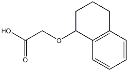 (1,2,3,4-tetrahydronaphthalen-1-yloxy)acetic acid 结构式