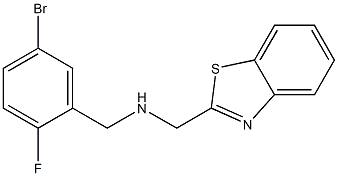 (1,3-benzothiazol-2-ylmethyl)[(5-bromo-2-fluorophenyl)methyl]amine