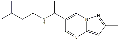 (1-{2,7-dimethylpyrazolo[1,5-a]pyrimidin-6-yl}ethyl)(3-methylbutyl)amine