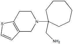 (1-{4H,5H,6H,7H-thieno[3,2-c]pyridin-5-yl}cycloheptyl)methanamine 结构式