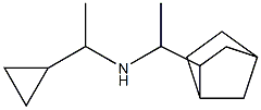 (1-{bicyclo[2.2.1]heptan-2-yl}ethyl)(1-cyclopropylethyl)amine 结构式