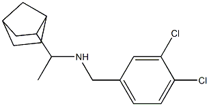 (1-{bicyclo[2.2.1]heptan-2-yl}ethyl)[(3,4-dichlorophenyl)methyl]amine,,结构式