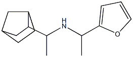 (1-{bicyclo[2.2.1]heptan-2-yl}ethyl)[1-(furan-2-yl)ethyl]amine 化学構造式