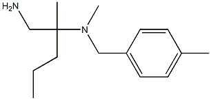 (1-amino-2-methylpentan-2-yl)(methyl)[(4-methylphenyl)methyl]amine 结构式