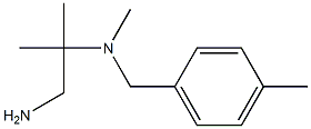 (1-amino-2-methylpropan-2-yl)(methyl)[(4-methylphenyl)methyl]amine Struktur