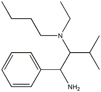 (1-amino-3-methyl-1-phenylbutan-2-yl)(butyl)ethylamine Structure