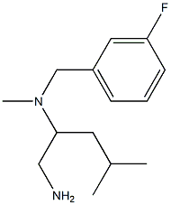 (1-amino-4-methylpentan-2-yl)[(3-fluorophenyl)methyl]methylamine Structure