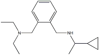 (1-cyclopropylethyl)({2-[(diethylamino)methyl]phenyl}methyl)amine Structure