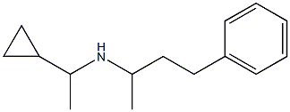 (1-cyclopropylethyl)(4-phenylbutan-2-yl)amine,,结构式