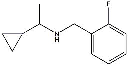 (1-cyclopropylethyl)[(2-fluorophenyl)methyl]amine Structure