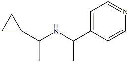 (1-cyclopropylethyl)[1-(pyridin-4-yl)ethyl]amine Struktur