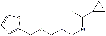 (1-cyclopropylethyl)[3-(furan-2-ylmethoxy)propyl]amine,,结构式