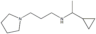 (1-cyclopropylethyl)[3-(pyrrolidin-1-yl)propyl]amine,,结构式