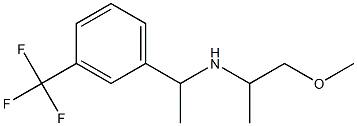 (1-methoxypropan-2-yl)({1-[3-(trifluoromethyl)phenyl]ethyl})amine,,结构式