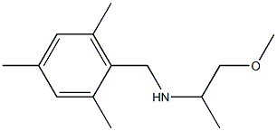 (1-methoxypropan-2-yl)[(2,4,6-trimethylphenyl)methyl]amine,,结构式