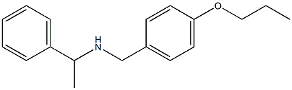 (1-phenylethyl)[(4-propoxyphenyl)methyl]amine Struktur