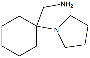 (1-pyrrolidin-1-ylcyclohexyl)methylamine 结构式