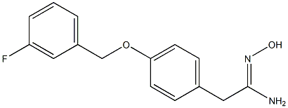 (1Z)-2-{4-[(3-fluorobenzyl)oxy]phenyl}-N'-hydroxyethanimidamide