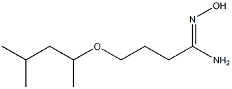 (1Z)-4-(1,3-dimethylbutoxy)-N'-hydroxybutanimidamide Structure