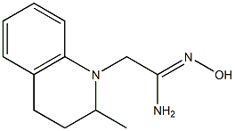 (1Z)-N'-hydroxy-2-(2-methyl-3,4-dihydroquinolin-1(2H)-yl)ethanimidamide Struktur