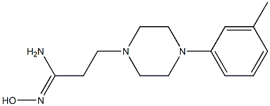 (1Z)-N'-hydroxy-3-[4-(3-methylphenyl)piperazin-1-yl]propanimidamide Structure