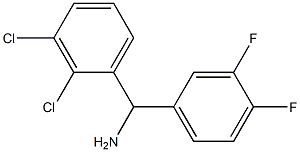 (2,3-dichlorophenyl)(3,4-difluorophenyl)methanamine Structure