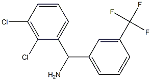 (2,3-dichlorophenyl)[3-(trifluoromethyl)phenyl]methanamine,,结构式