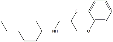(2,3-dihydro-1,4-benzodioxin-2-ylmethyl)(heptan-2-yl)amine Structure